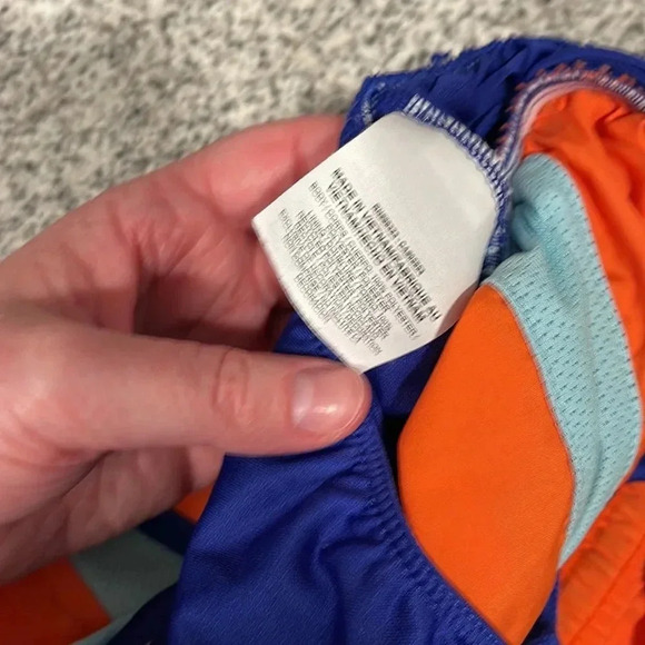Nike shorts size extra small orange, light blue and dark blue - Picture 4 of 5